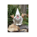 GlitZGlam Gnome | "George"| This Gnome Will Rock Your Fairy Garden and Garden Gnomes | 10 Inches Tall Garden Gnome Figurine