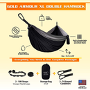 Gold Armour Camping Hammock | XL Double Hammock Portable Hammock