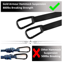 Gold Armour Camping Hammock | XL Double Hammock Portable Hammock