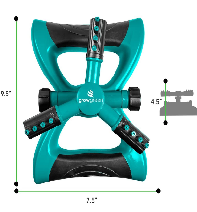 GrowGreen Patio Sprinklers | Rotating Lawn Sprinkler