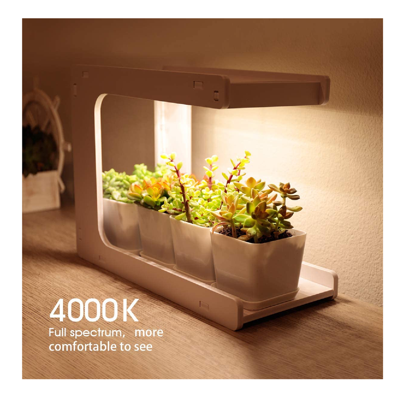 GrowLED Plant Grow Light LED Indoor Garden Light | Kitchen Garden with Timer Function | C Shape