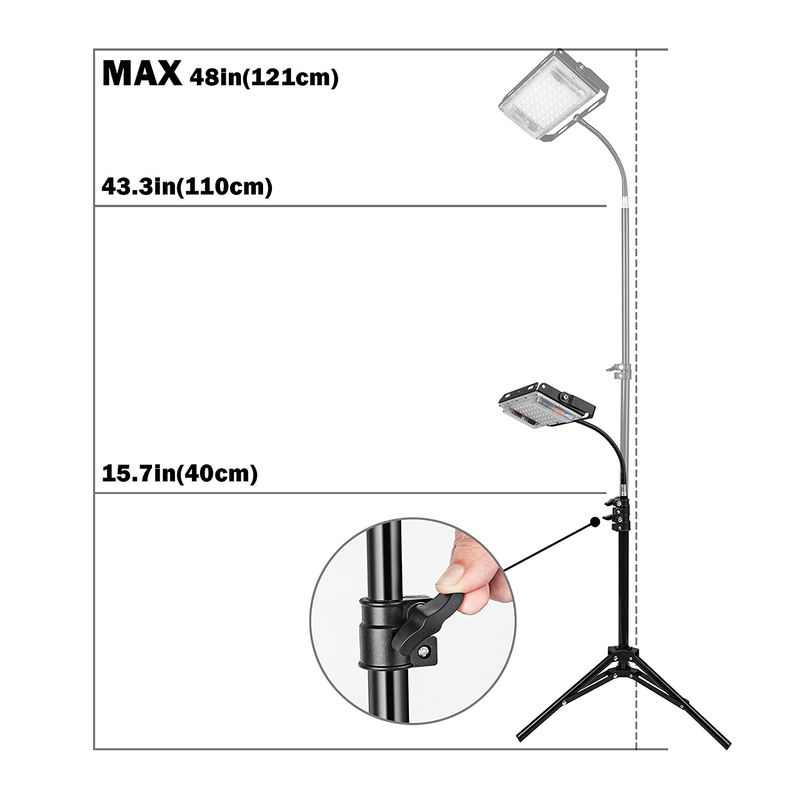 Grow Light with Stand | LBW Full Spectrum 150W LED Floor Plant Light for Indoor Plants