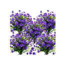 Grunyia UV Resistant Outdoor Artificial Flowers| Indoor and Outdoor Fake Plants | Pot to Hang in the Home | Garden Decoration | 10 Packs