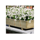 Grunyia UV Resistant Outdoor Artificial Flowers| Indoor and Outdoor Fake Plants | Pot to Hang in the Home | Garden Decoration | 10 Packs