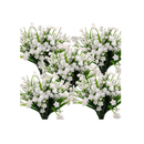 Grunyia UV Resistant Outdoor Artificial Flowers| Indoor and Outdoor Fake Plants | Pot to Hang in the Home | Garden Decoration | 10 Packs