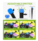 HIRALIY 98Ft Drip Irrigation Kit For Garden Irrigation System