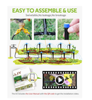 HIRALIY 98Ft Drip Irrigation Kit For Garden Irrigation System
