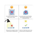 HTWNK Glow in The Dark Rocks for Outdoor Decoration