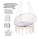 Ohuhu Hammock Hanging Chair Swing Chair with Soft Cushion | Durable Hardware Kit