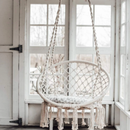 Ohuhu Hammock Hanging Chair Swing Chair with Soft Cushion | Durable Hardware Kit