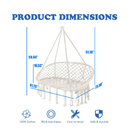 Macrame Hammock Swing Bohemian Style | Hand Woven Cotton Macramé Hammock