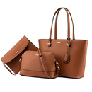 Handbags for Women Shoulder Bags Tote Satchel Hobo 3pcs Purse Set