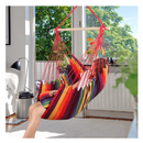 Hanging Hammock Chair Swing Chair with 2-Seat Cushions for Indoor and Outdoor Hanging Chair for KidsAdult Small Size Hammock