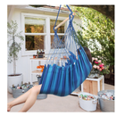 Hanging Hammock Chair Swing Chair with 2-Seat Cushions for Indoor and Outdoor Hanging Chair for KidsAdult Small Size Hammock
