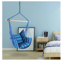 Hanging Hammock Chair Swing Chair with 2-Seat Cushions for Indoor and Outdoor Hanging Chair for KidsAdult Small Size Hammock