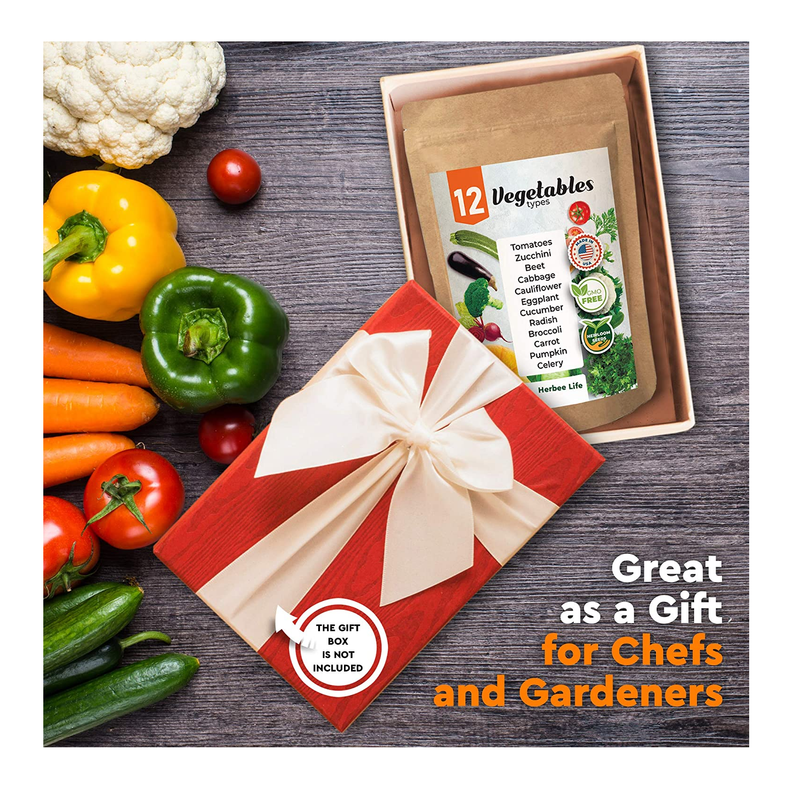 Heirloom Vegetable Seeds | 100% Non-GMO - 1000 Garden Seeds Survival Pack