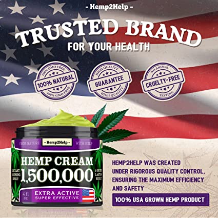 Hemp Cream 1,500,000 4oz for Pain Relief