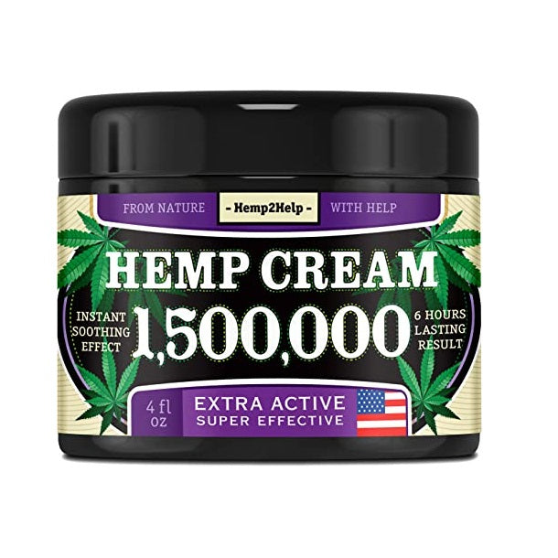 Hemp Cream 1,500,000 4oz for Pain Relief