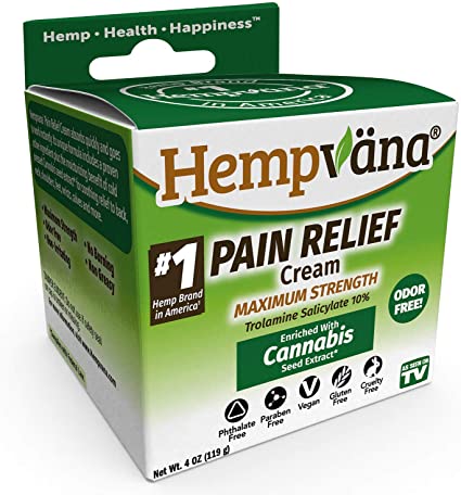 Hempvana | Pain Relief Cream with Cannabis Seed Extract | Relieves Inflammation