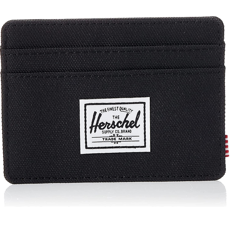 Herschel men's Charlie Rfid Card Case Wallet Black