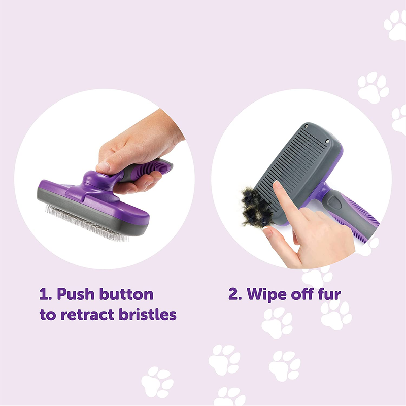 Hertzko Self-cleaning Brush For Dogs Cats The Best Dog Brush For Shedding