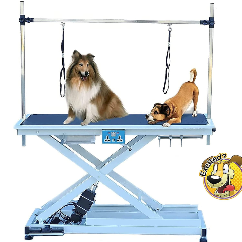 Hipet | Heavy Duty Electric Pet Grooming Table with X-Lift