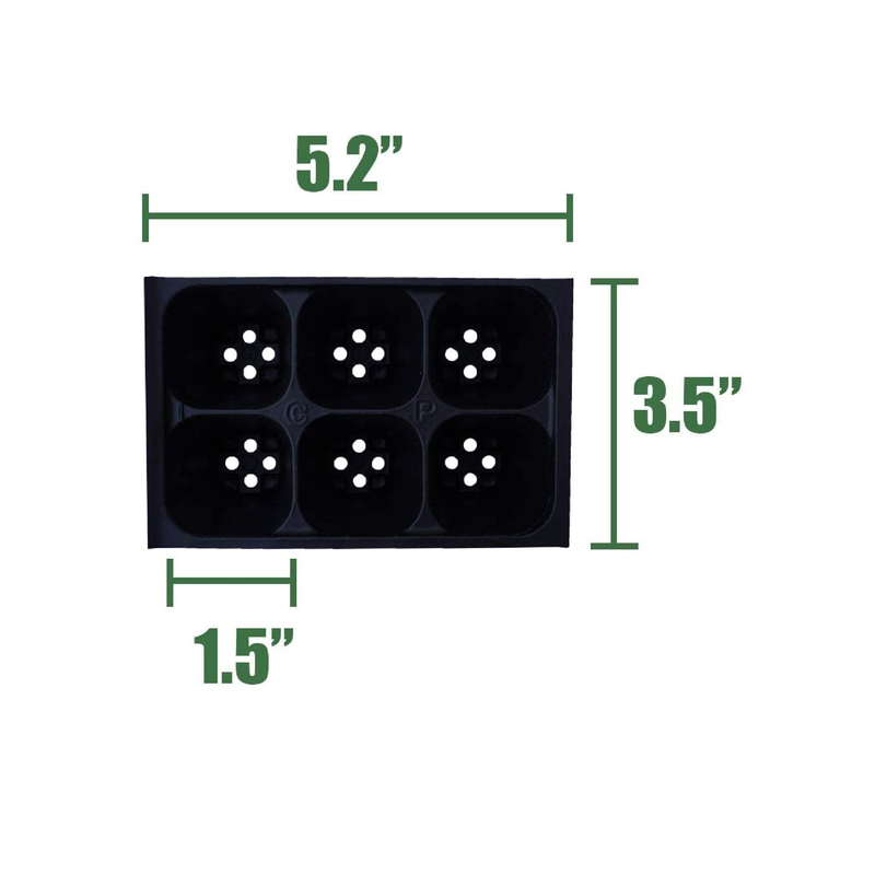 Hydroponic Seed Starter Tray| 144 Cells | 24 Trays - 6 Cells Per Tray|  THCity Stakes