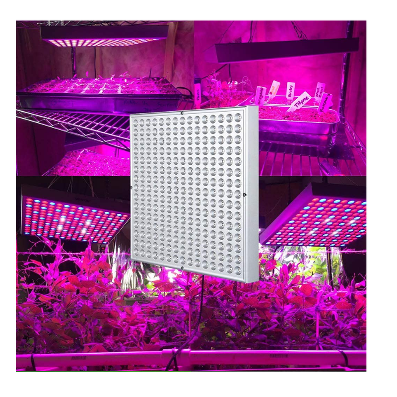 Hytekgro LED Grow Light 45W Plant Lights Red Blue White Panel Growing Lamps for Indoor Plants Seedling Vegetable and Flower | 2 Pack