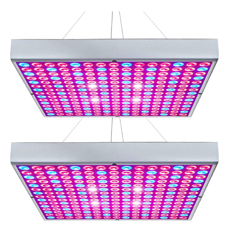 Hytekgro LED Grow Light 45W Plant Lights Red Blue White Panel Growing Lamps for Indoor Plants Seedling Vegetable and Flower | 2 Pack