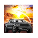 IC ICLOVER Mascot Design Car Windshield Sunshade | Dog & Cat