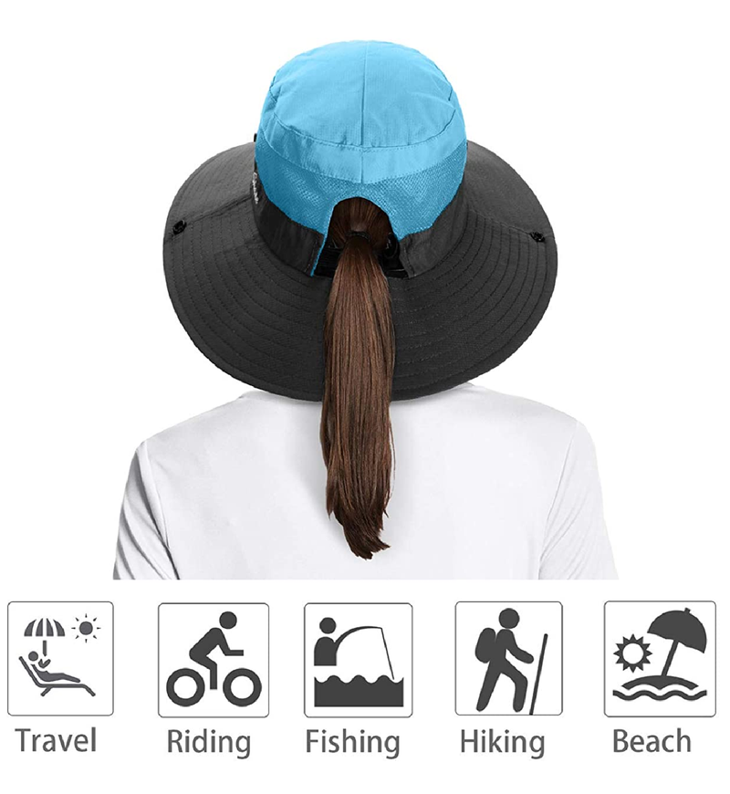 Verabella Sun Hats for Women UPF 50+ Women's Lightweight Foldable