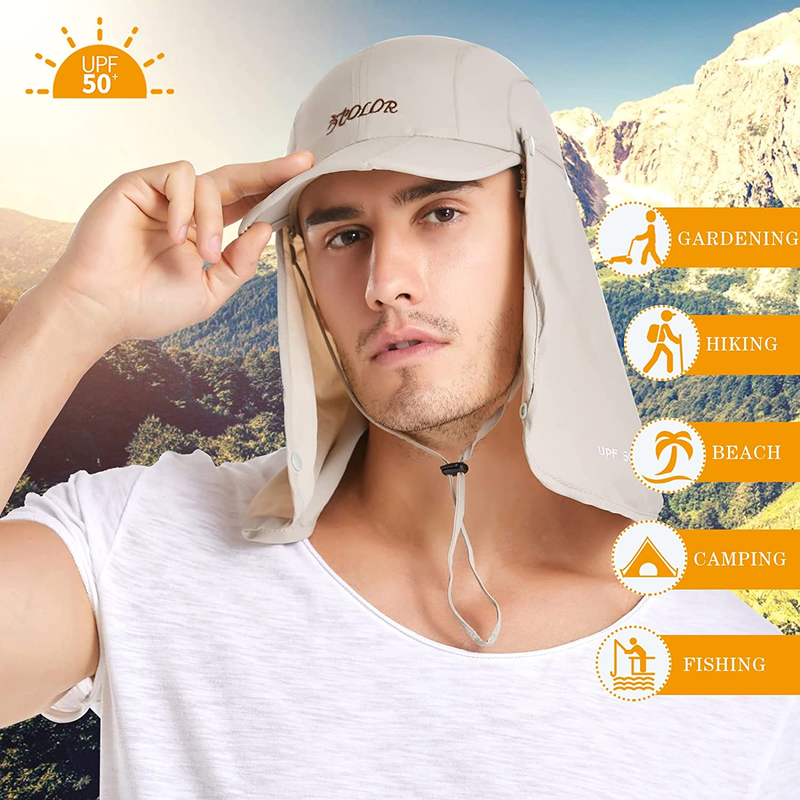 HLLMAN Super Wide Brim Sun Hat-UPF 50+ Protection,Waterproof