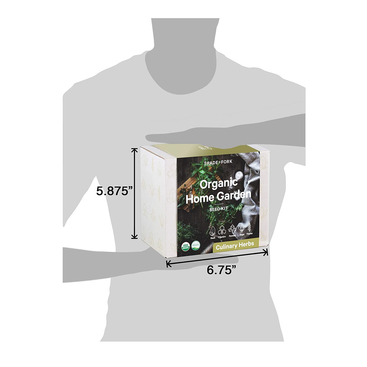spade to fork organic home garden seed kit Indoor Herb Garden Starter Kit | Certified USDA Organic Non GMO