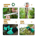 Inno Stage Gardening Tools Set and Organizer Tote Bag with 10 Piece Garden Tools | Style Old World 