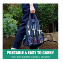 Inno Stage Gardening Tools Set and Organizer Tote Bag with 10 Piece Garden Tools | Style Old World 