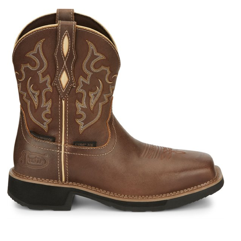 Justin Boots Womens Jalena Nano Comp Toe | Style GY9978 Color Brown