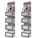 JARLINK 2 Pack 5 Shelf Over The Door Hanging Organizer Wall Storage for Bedroom