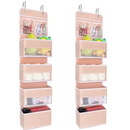 JARLINK 2 Pack 5 Shelf Over The Door Hanging Organizer Wall Storage for Bedroom