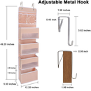 JARLINK 2 Pack 5 Shelf Over The Door Hanging Organizer Wall Storage for Bedroom