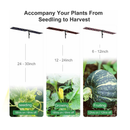 JCBritw LED Grow Lights with Stand 6 Band Colors with UV IR Table Plant Light Dimmable