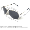 J+S Premium Military Style Classic Aviator Sunglasses | Polarized | 100% UV Protection