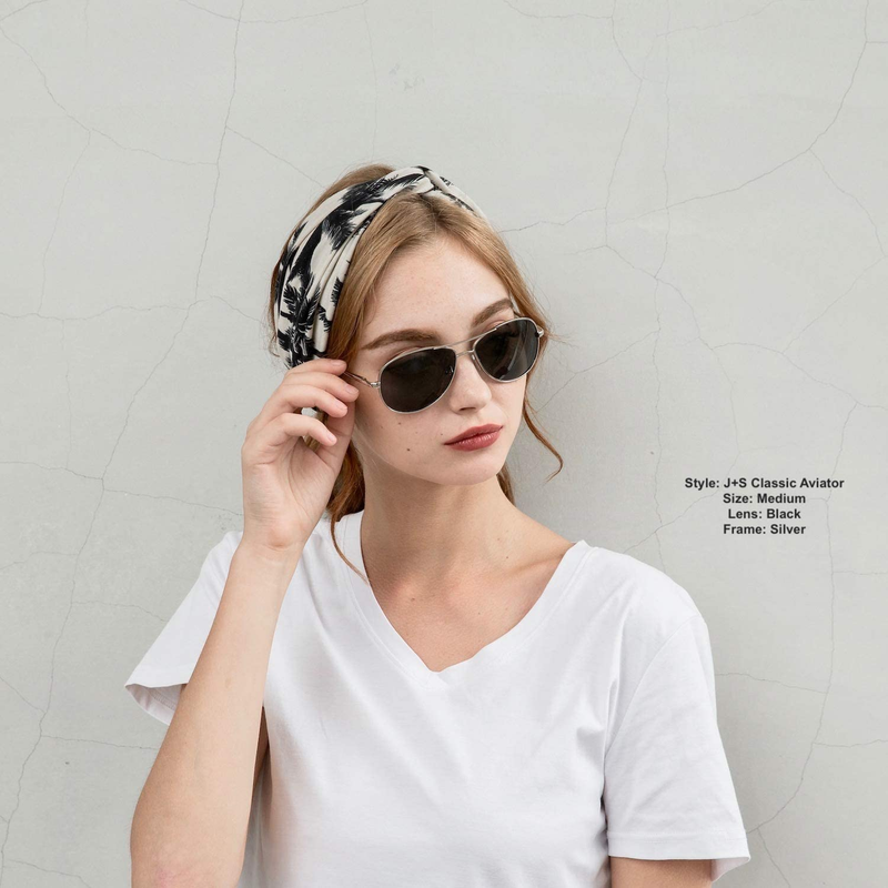 J S Premium Military Style Classic Aviator Sunglasses Polarized 10