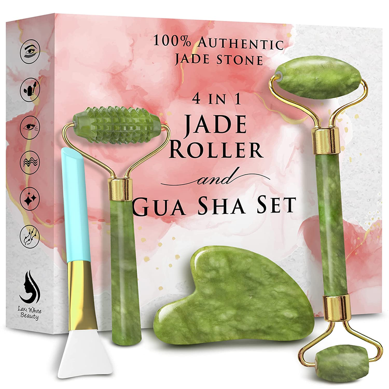 Jade Roller for Face Skin Care Tools and Facial Beauty Products