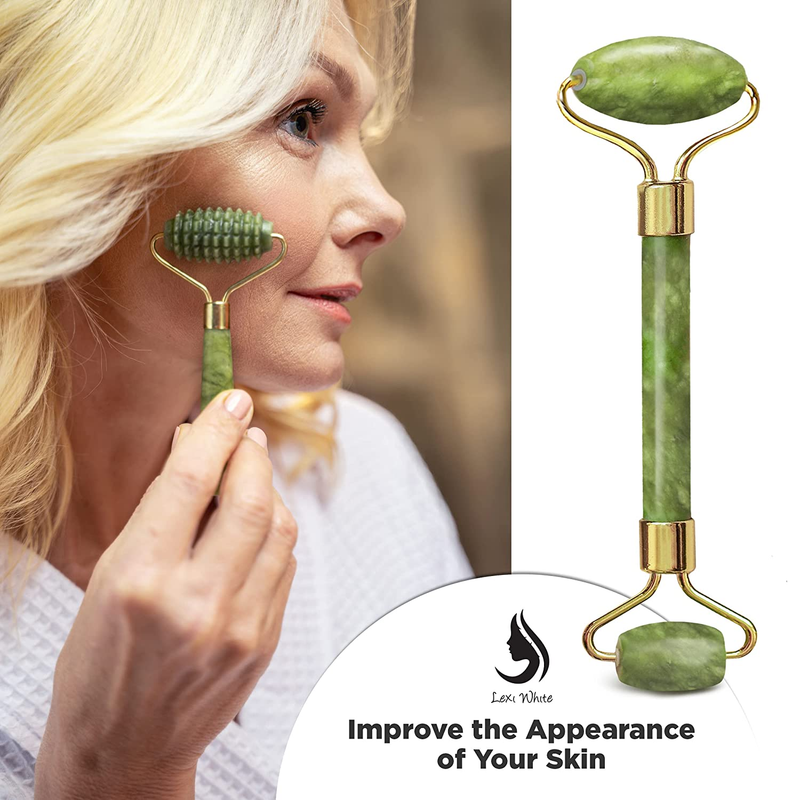 Jade Roller for Face Skin Care Tools and Facial Beauty Products