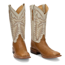 Justin Boots Pascoe Smooth Ostrich  | Style 8294 Color Antique Saddle