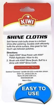 KIWI Shine Cloths, 2 CT (Pack - 6)