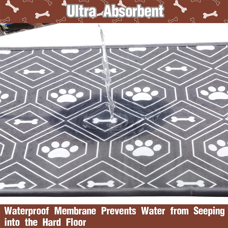 KOOLTAIL  Dog Mat for Food and Water Bowls