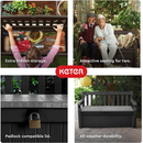 Keter Solana 70 Gallon Storage Bench Deck Box for Patio Furniture
