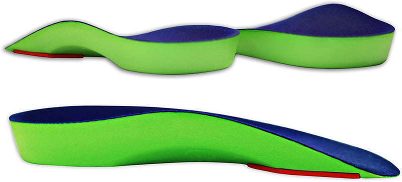 KidSole 3/4 Length Neon Shield Arch Support Insole for kids with foot pronation