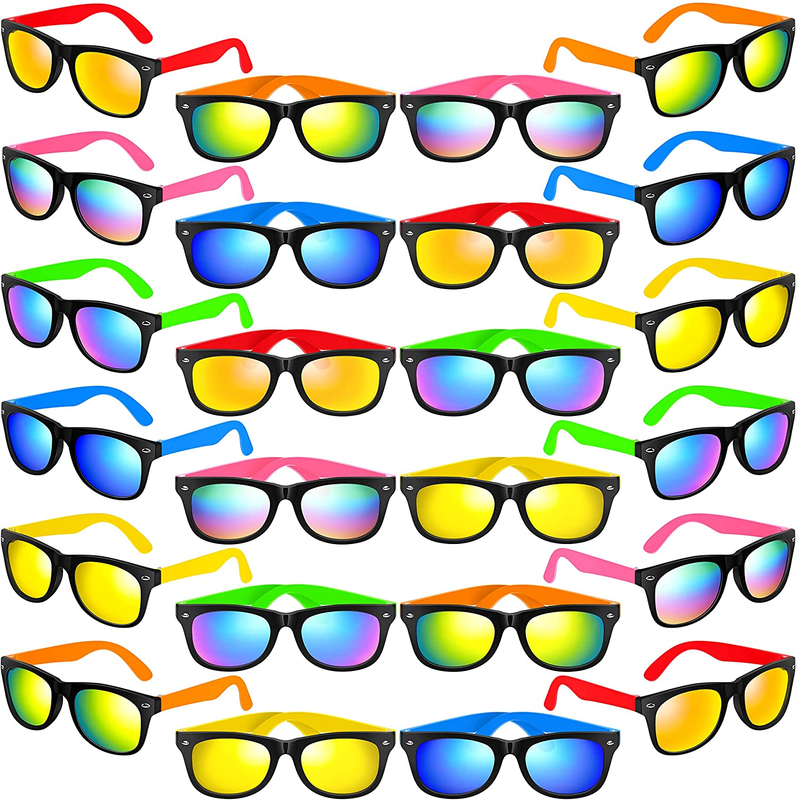 Kids Sunglasses 24 Pack Neon Sunglasses UV400 Protection